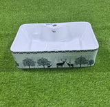 Lavabo en céramique type rond ou carré: Pour Salles de bain compactes ou spacieuses