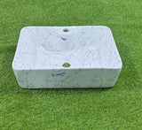 Lavabo en céramique type rond ou carré: Pour Salles de bain compactes ou spacieuses
