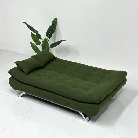 Canapé-lit avec coussins moelleux et ultra confortables - Canapé transformable en Lit Vert