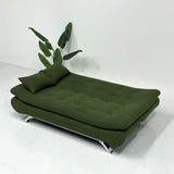 Canapé-lit avec coussins moelleux et ultra confortables - Canapé transformable en Lit Vert