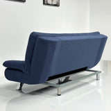 Canapé-lit avec coussins moelleux et ultra confortables - Canapé transformable en Lit bleu