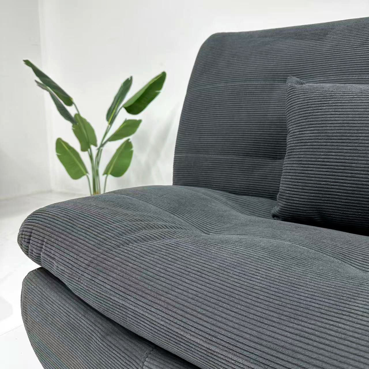 Canapé-lit avec coussins moelleux et ultra confortables - Canapé transformable en Lit Noir