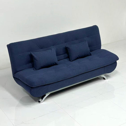 Canapé-lit avec coussins moelleux et ultra confortables - Canapé transformable en Lit bleu