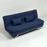 Canapé-lit avec coussins moelleux et ultra confortables - Canapé transformable en Lit bleu