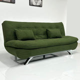 Canapé-lit avec coussins moelleux et ultra confortables - Canapé transformable en Lit Vert