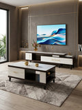 TABLE TELEVISEUR BEIGE 150x34 tv197 + TABLE BASSE 120x60