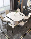 Table A Manger - Marbre - Blanc