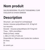 Salon Moderne 7 Places