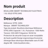 Bouilloire Smart Technology Electrique 1,8 Litres GOLD STPE249G