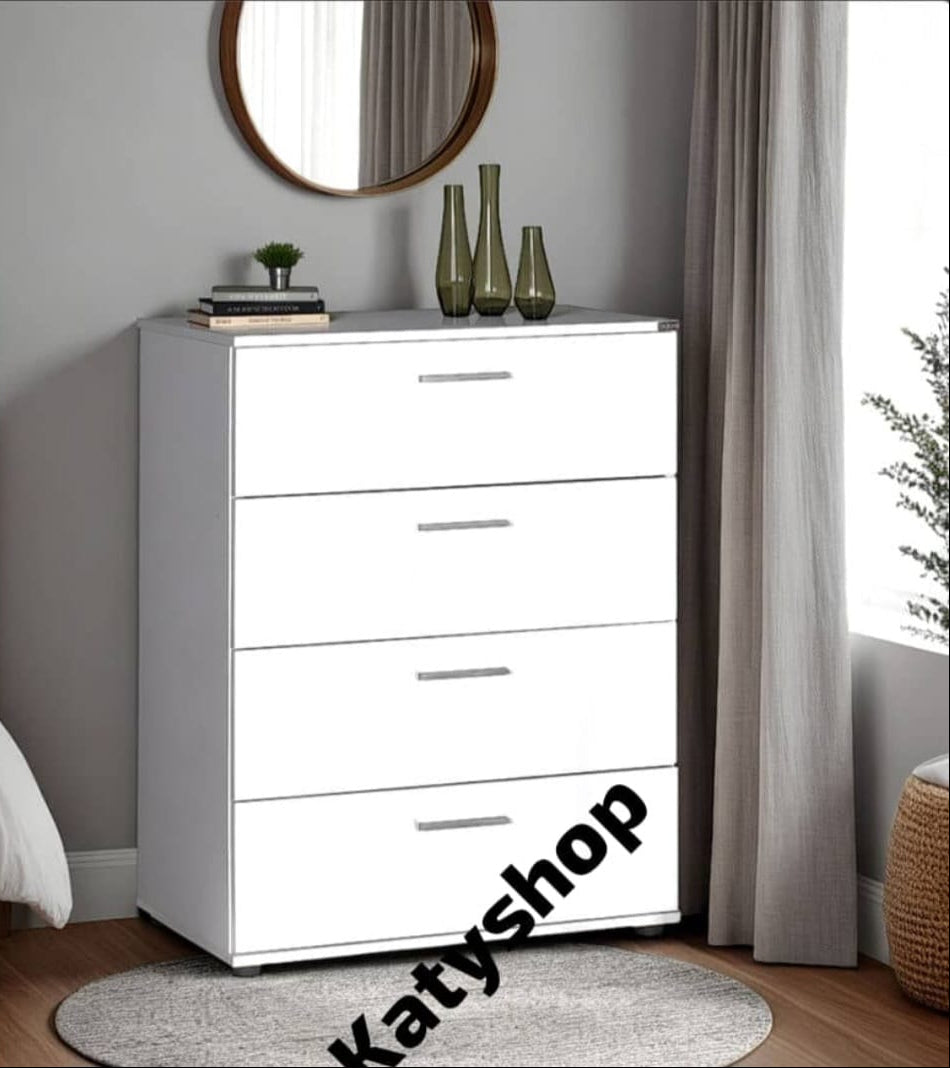 Chambre A Coucher 6 battants 5 pieces - Blanc