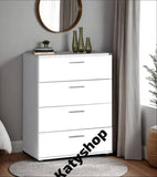 Chambre A Coucher 6 battants 5 pieces - Blanc