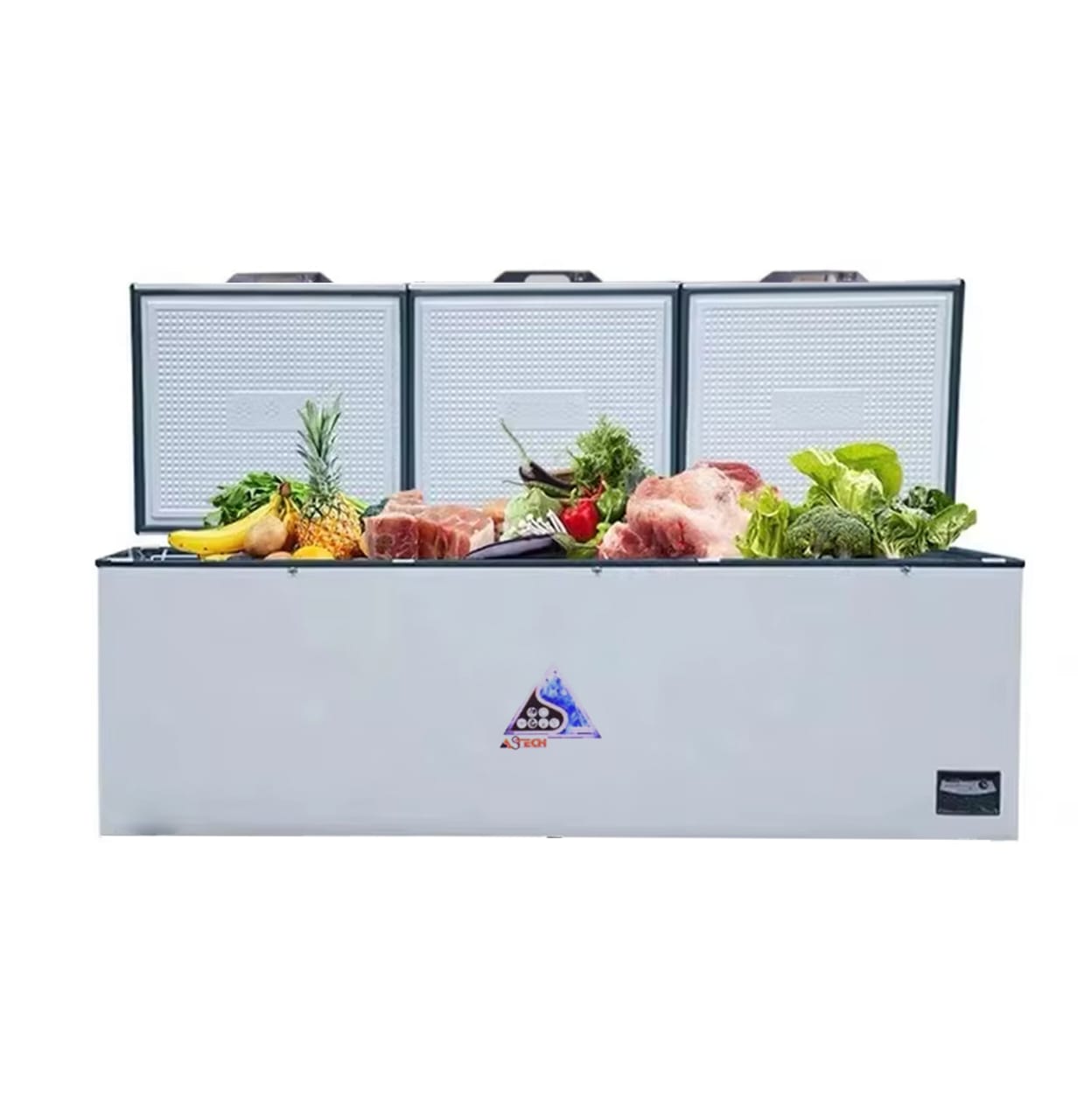 Congélateur ASTECH horizontal 900litres gris CH920AC