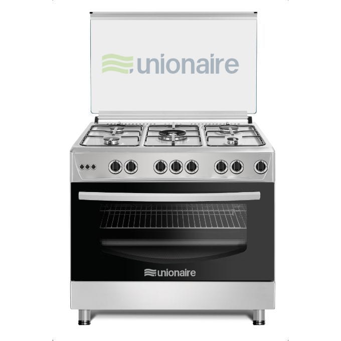 Cuisinière unionaire 5feux 90X60 full option inox