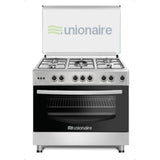 Cuisinière unionaire 5feux 90X60 full option inox
