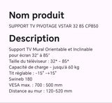 SUPPORT TV PIVOTAGE VSTAR 32 85 CP850