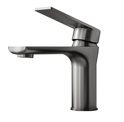 Robinet Salle de bain et cuisine, Acier inoxydable, Style contemporain, Poignée à levier, Bâti col de cygne à arc élevé