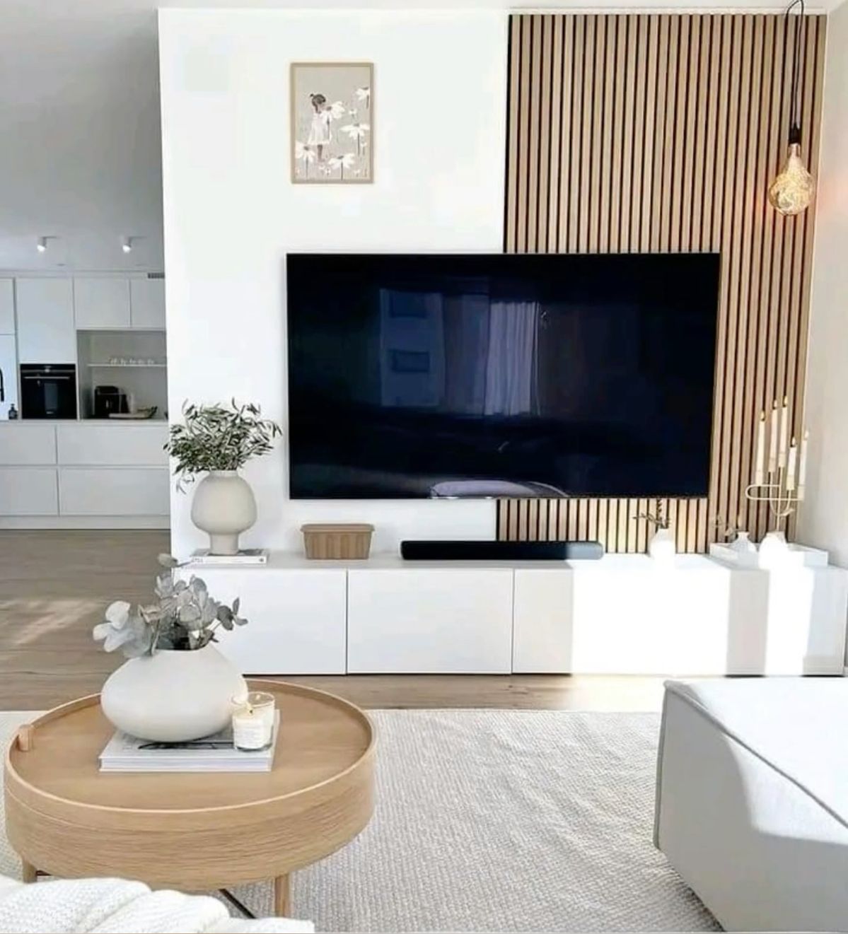 Meuble TV Blanc - 3 Mètres