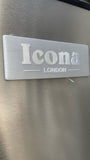 CONGELATEUR ICONA VERTICAL 9TIROIRS PLAQUE ALUMINIUM GRIS ILUF320SS
