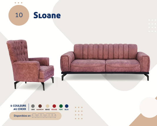 SALON CANAPE 7PLACES COULEUR AU CHOIX SLOANE