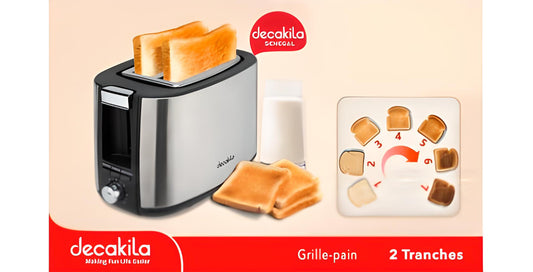 GRILLE PAIN DECAKILA 1400W NOIR KETS011B
