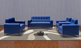 SALON MODERNA 7PLACES TISSU&SIMILI CUIR COULEUR AU CHOIX SDM038