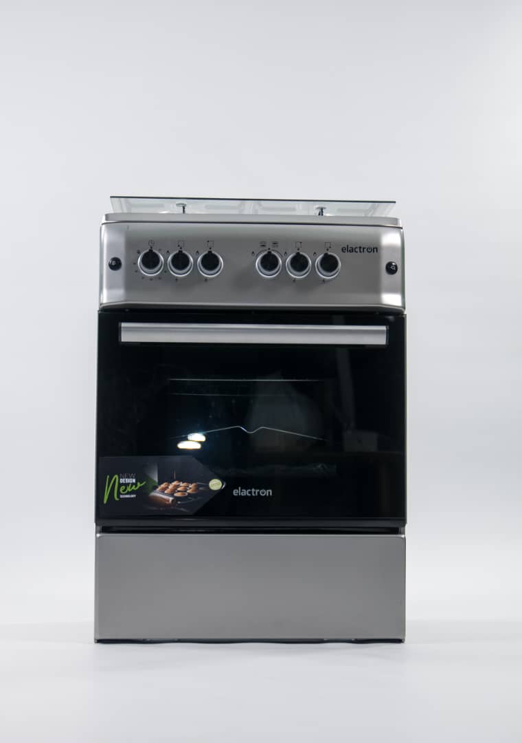 Cuisinière ELACTRON 4feux 60X60 semi inox EL5757