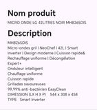 MICRO ONDE LG 42LITRES NOIR MH8265DIS