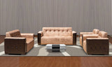 SALON PARADISE 7PLACES TISSU&SIMILICUIR COULEUR AU CHOIX SDM014
