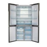 Réfrigérateur HAIER SIDE BY SIDE 4 portes noir HRF6200FB