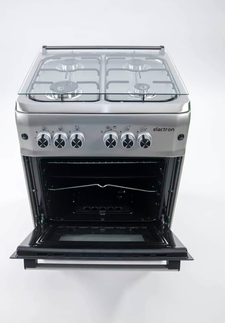 Cuisinière ELACTRON 4feux 60X60 semi inox EL5757