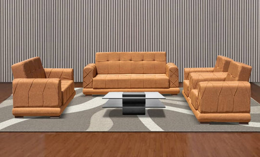 SALON OPUS 7PLACES TISSU&SIMILI CUIR COULEUR AU CHOIX SDM033