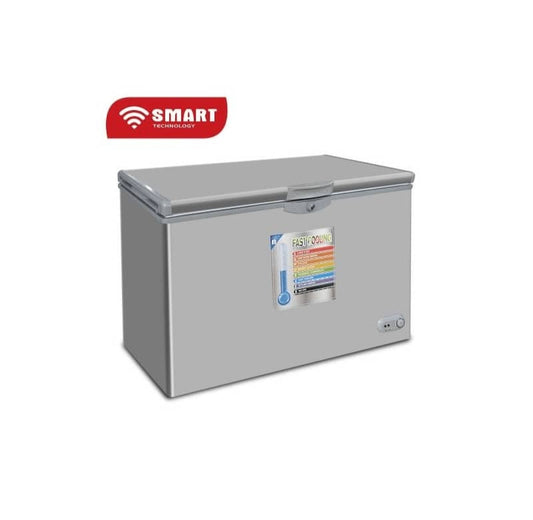 CONGELATEUR SMART TECHNOLOGY HORIZONTAL 400LITRES GRIS STCC385