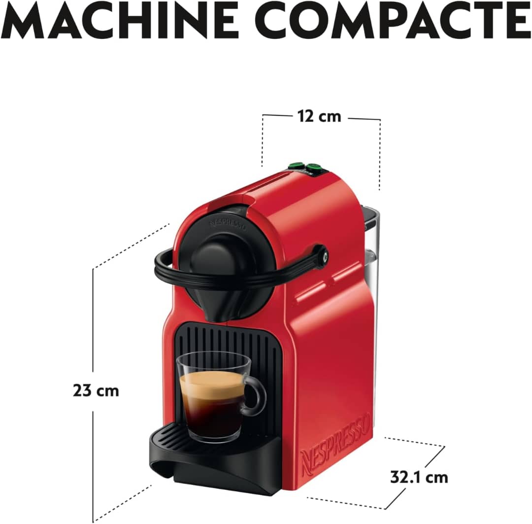 Machine à café NESPRESSO INISSIA rouge YY1531FD