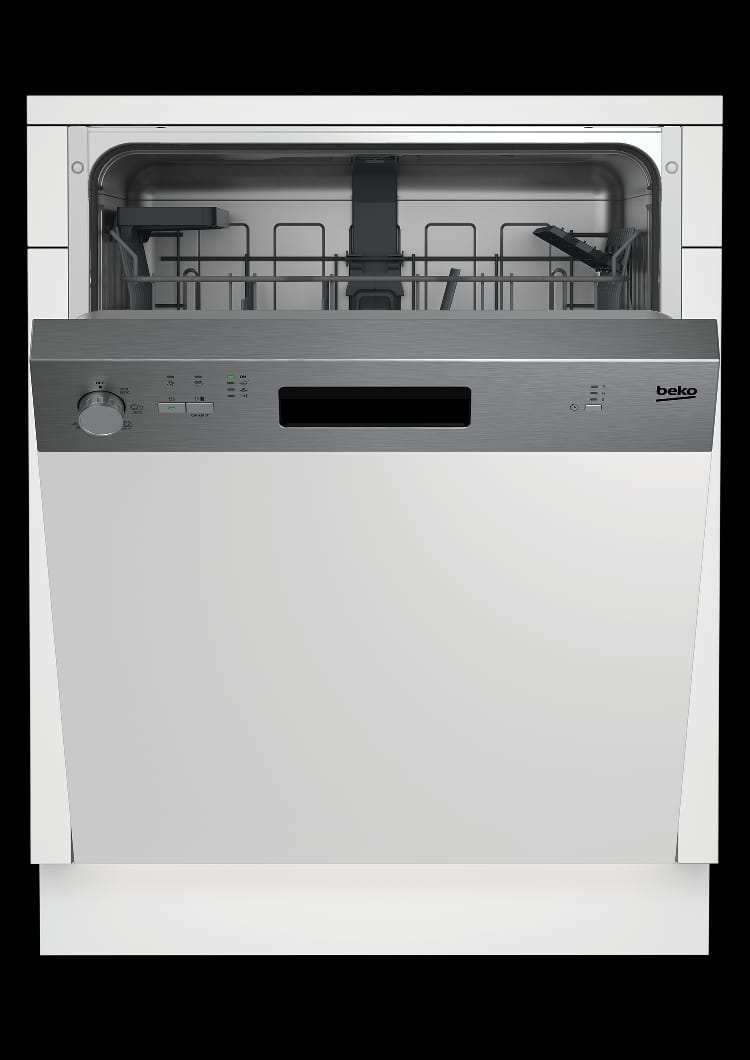 Lave vaisselle BEKO semi encastrable 13 couverts+ bandeau AP DSN05311X