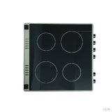 CUISINIERE ASTECH 4FEUX 60X60 ELECTRIQUE AVEC FOUR ELECTRIQUE INOX CK79PLFOEL