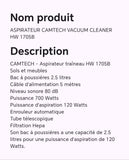 ASPIRATEUR CAMTECH VACUUM CLEANER HW 1705B