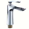 Robinet de lavabo élégant en laiton, robinet de salle de bain à poignée unique avec finition durable pour usage résidentiel et hôtelier