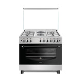 CUISINIERE ASTECH 6FEUX 90X60 2FEUX ELECTRIQUE 4FEUX GAZ+FOUR A GAZ EL42GEL