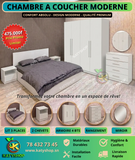 Chambre A Coucher 4 battants 5 pieces - Blanc