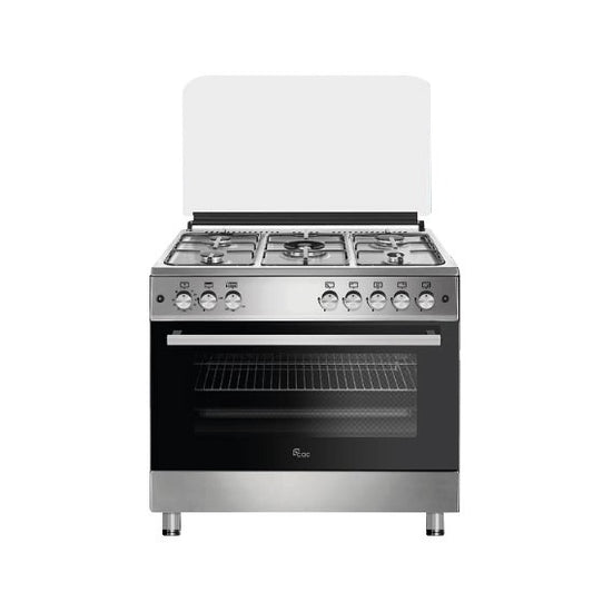 CUISINIERE CAC 5FEUX 90X60 INOX FULL OPTION CAC90G