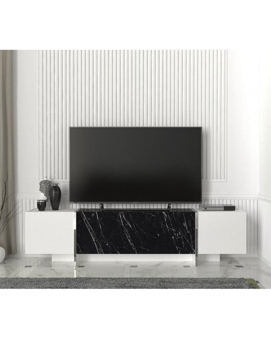 TABLE TELEVISEUR T805 NOIR BLANC 1.80
