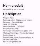 REGULATEUR ROCH 2KVA