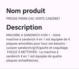 PRESSE PANINI CAC VERTE CA820857