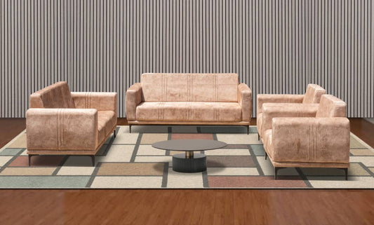 SALON EDEN 7PLACES TISSU&SIMILICUIR COULEUR AU CHOIX SDM021