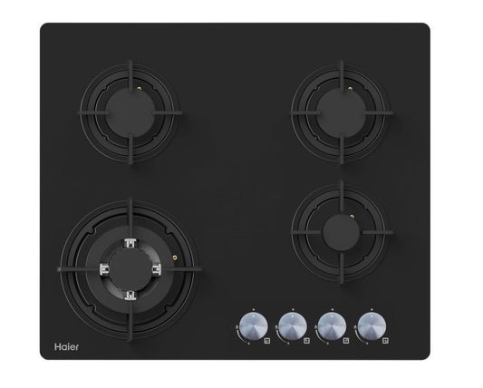 PLAQUE HAIER ENCASTRABLE 60X60 A GAZ NOIR HOB460FB