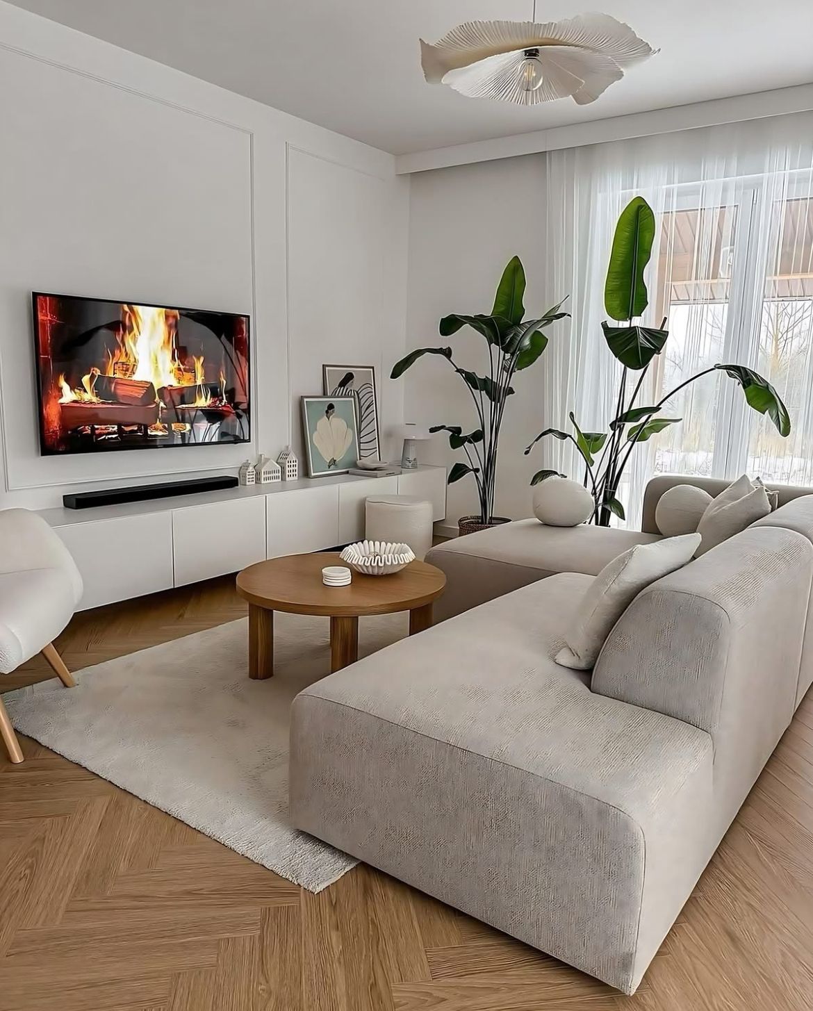 Meuble TV Blanc - 3 Mètres