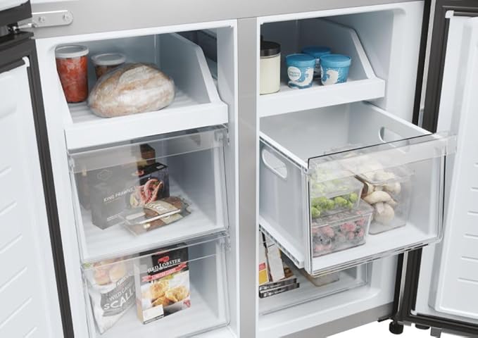 Réfrigérateur HAIER SIDE BY SIDE portes avec fontaine gris CHR3818EWMM