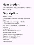 CUISINIERE FINIX 5FEUX 90X60 INOX G95NDM (62V12T2G1X)
