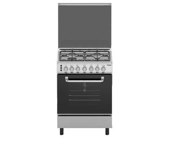 Cuisinière FINIX 4feux 60X60 à gaz gris G64NC-M