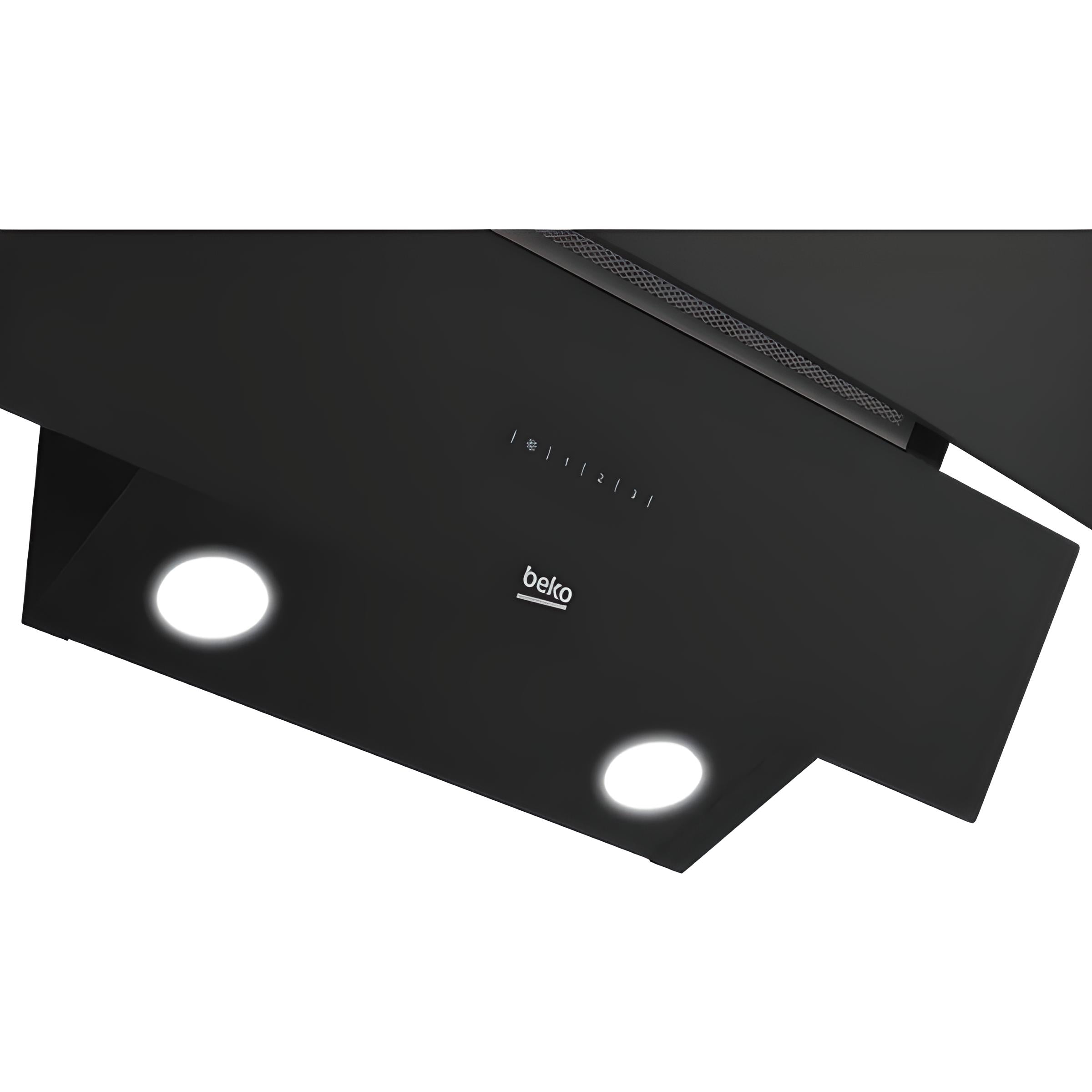 HOTTE DE CUISINE BEKO ASPIRANT DECORANT 60X60 NOIR INCLINE HCA62640BE